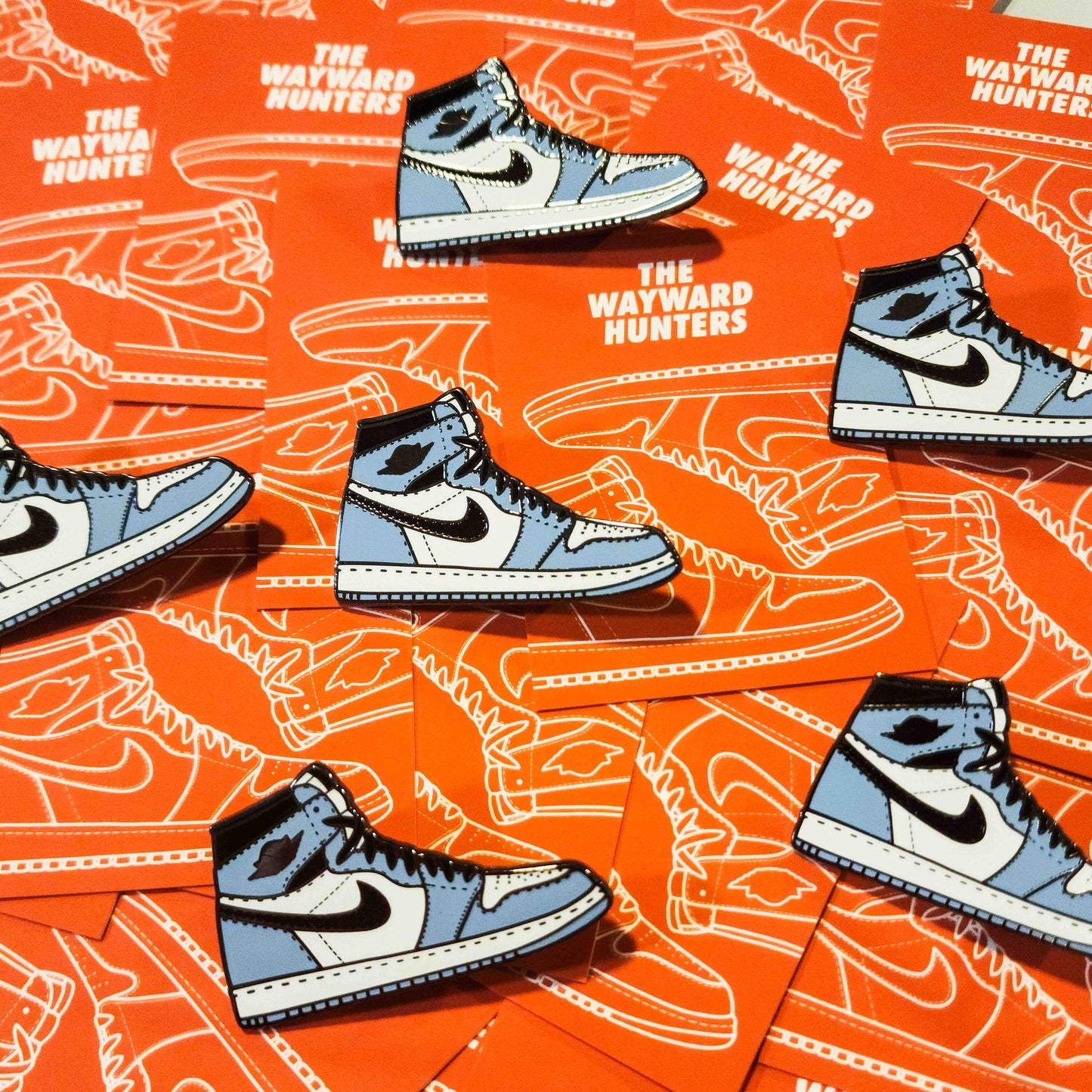 Classic 1 High North Carolina Blue Sneaker - High-Top Sneaker Hard Enamel Pin Inspired by Classic Basketball Shoe!