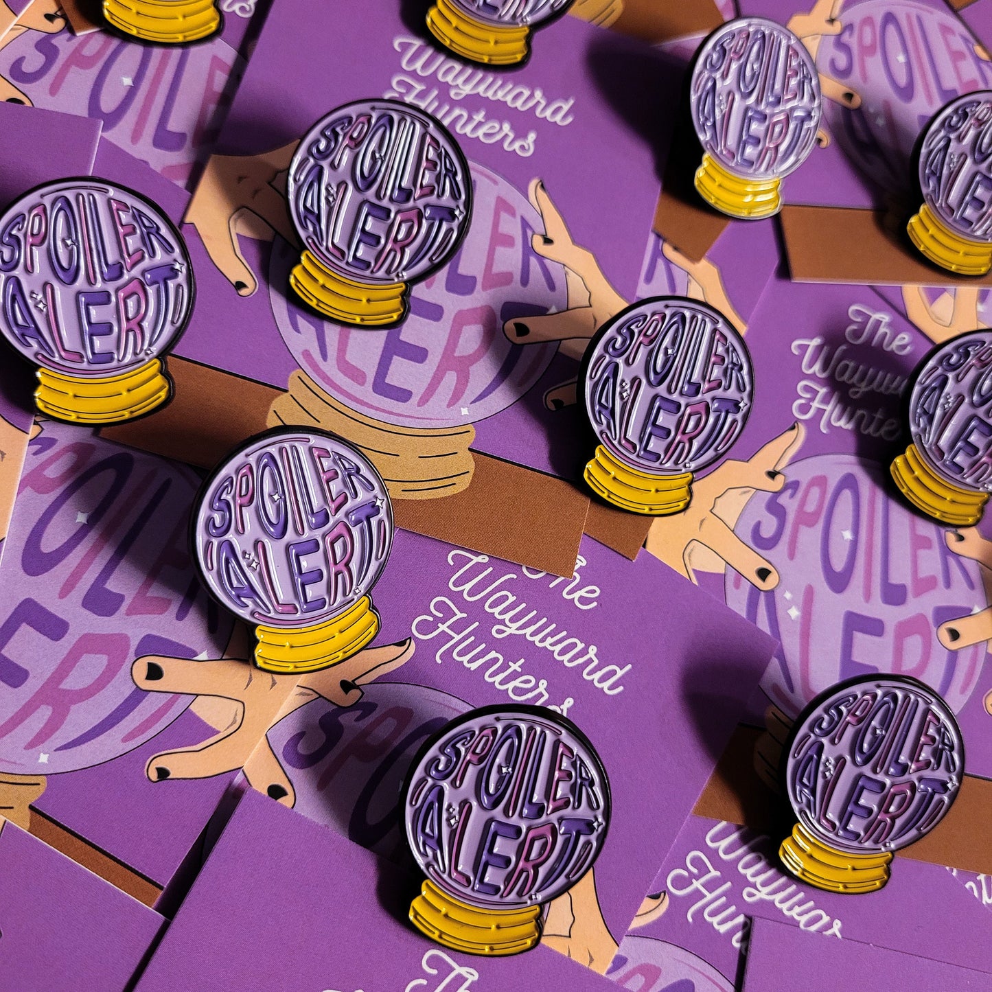 Spoiler Alert - Crystal Ball Spiritual Fortune Telling Pin - Witchy Enamel Pin
