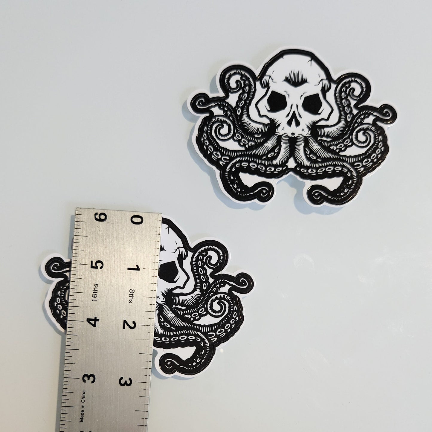 Lovecraftian Monster | HP Lovecraft Inspired Monster Sticker | Skull Octopus |