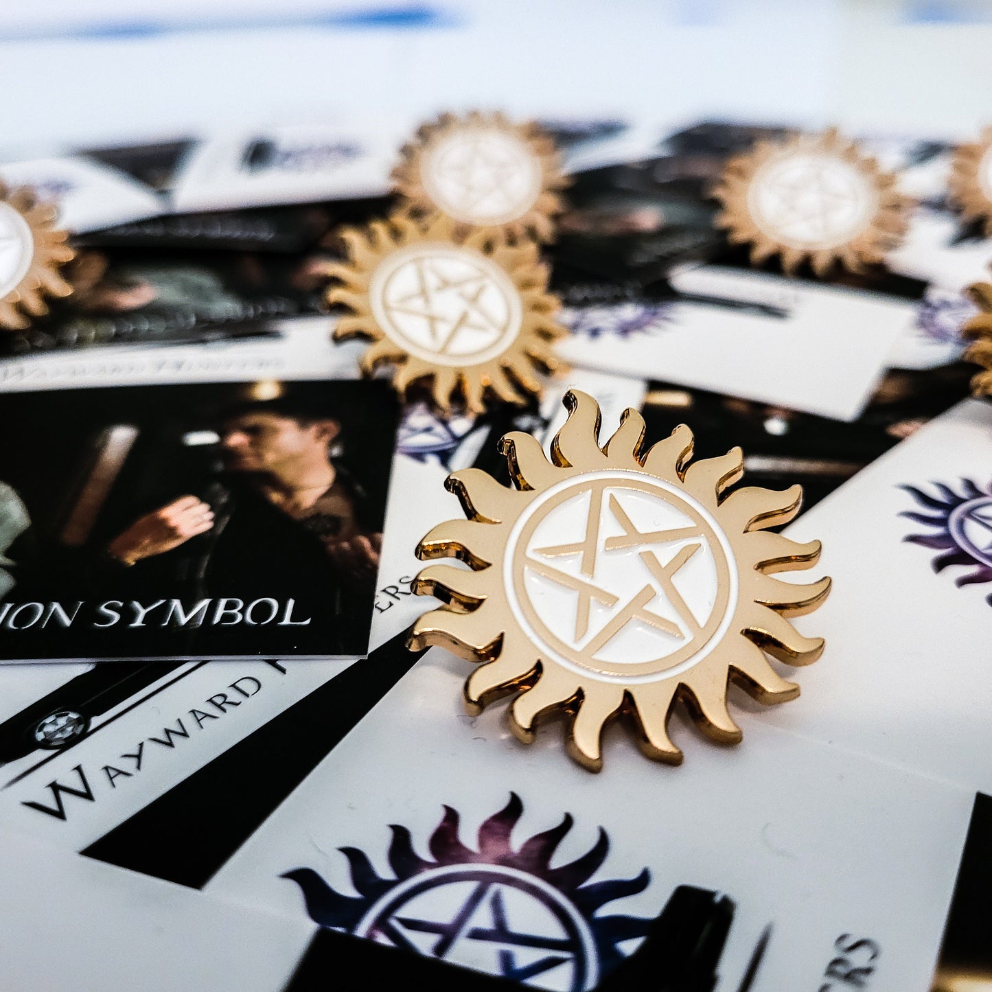 Supernatural Rose Gold Anti Possession Symbol - Supernatural Inspired Lapel Pin