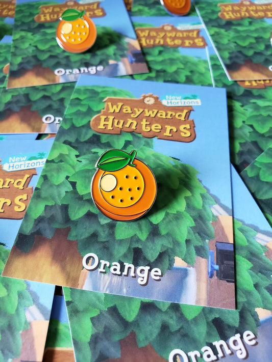 Animal Crossing Enamel Pins - Orange Pin - New Horizons