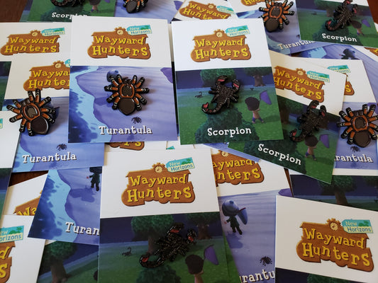 Animal Crossing Enamel Pins - Scorpion & Tarantula Pin Combo Pack
