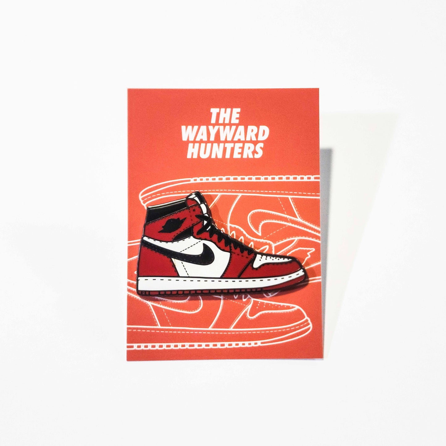 Classic 1 High Chicago Red Sneaker - High-Top Sneaker Hard Enamel Pin Inspired by Classic Basketball Shoe!