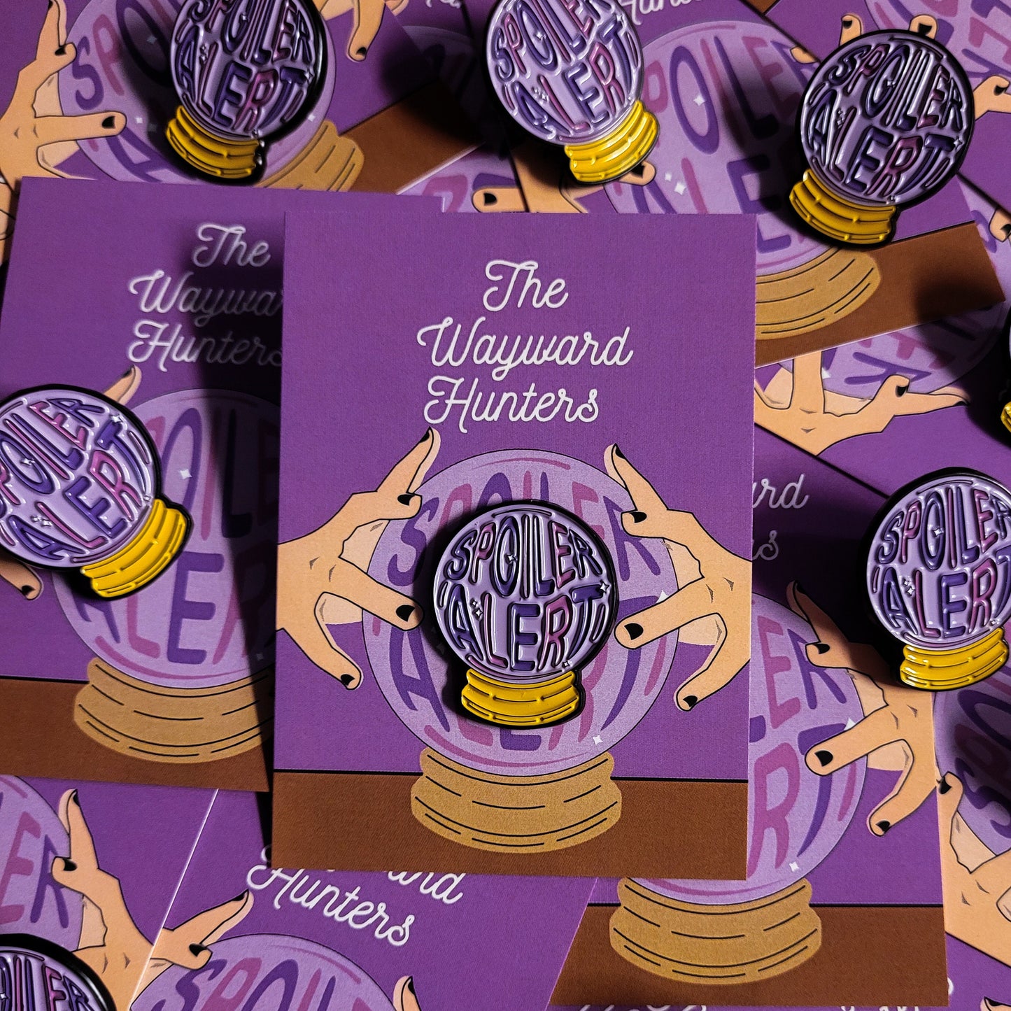 Spoiler Alert - Crystal Ball Spiritual Fortune Telling Pin - Witchy Enamel Pin