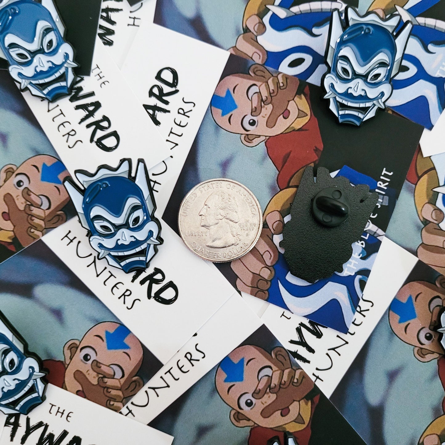 The Blue Spirit Mask | ATLA Style Pin | ATLA Lapel Pin - NEW Hard Enamel