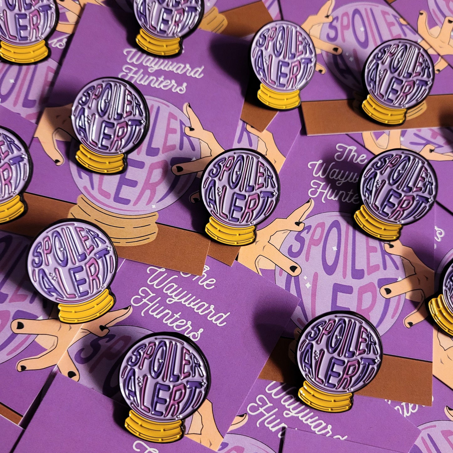 Spoiler Alert - Crystal Ball Spiritual Fortune Telling Pin - Witchy Enamel Pin
