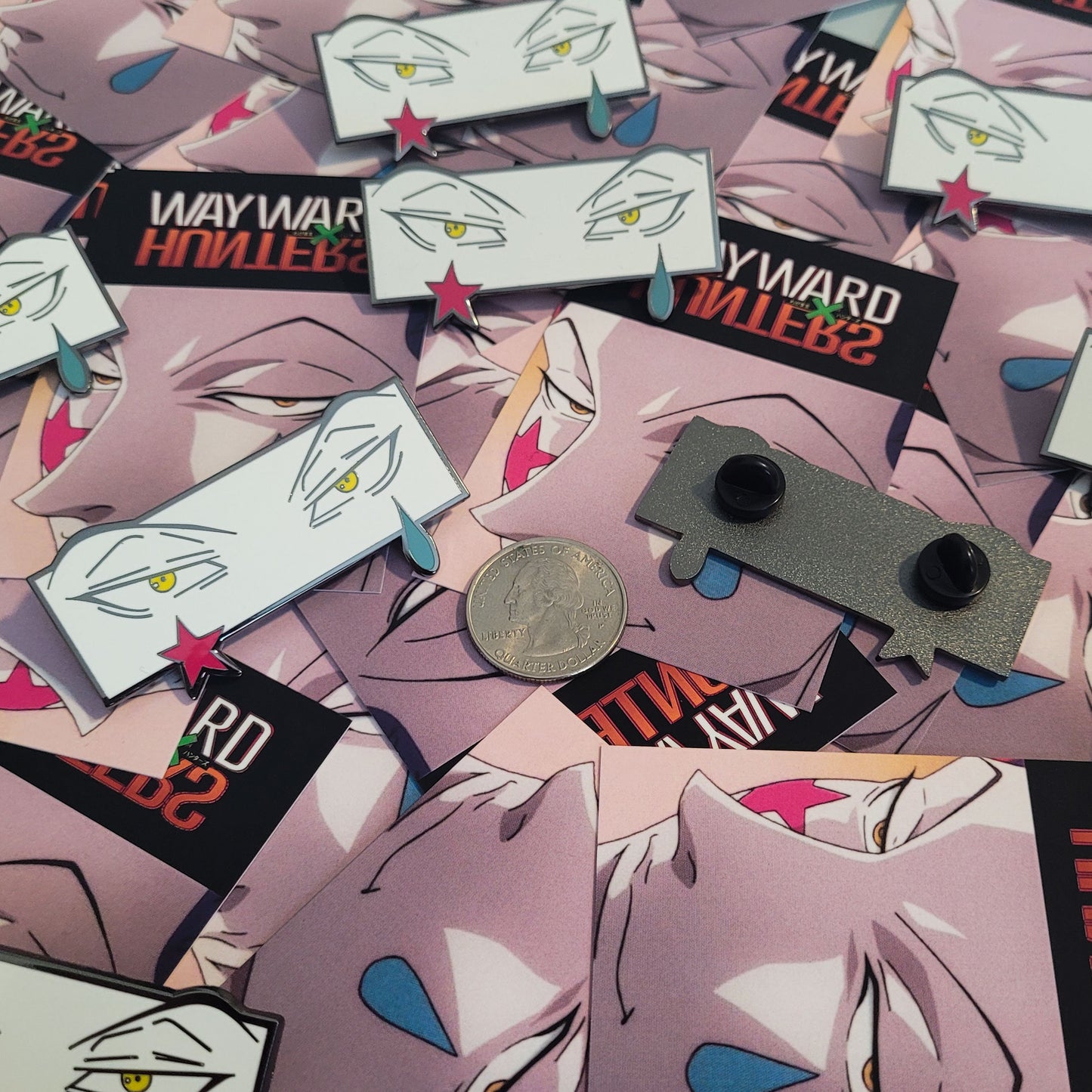 Anime Hunter Clown Eyes Pin - Anime Manga Enamel Pins - Anime Hard Enamel Pin