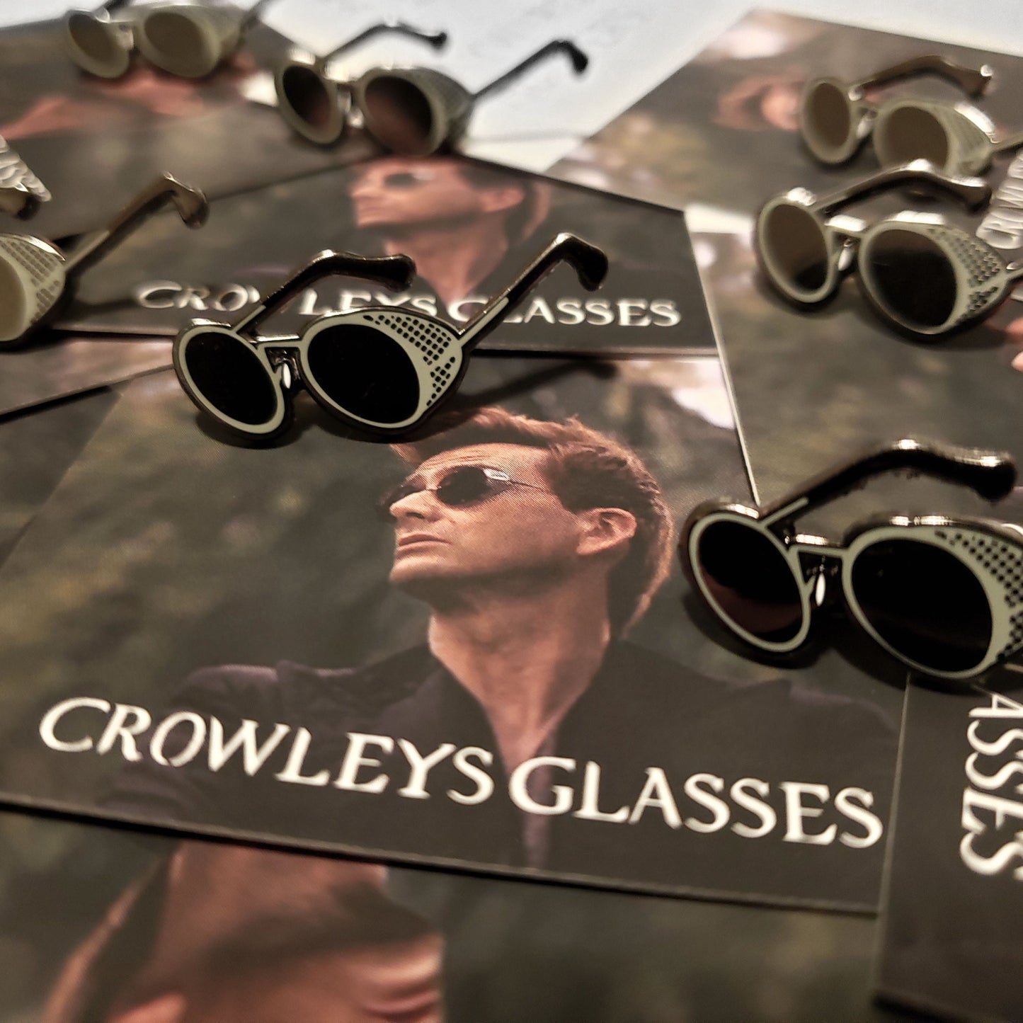 Good Omens Crowley's Glasses Pin