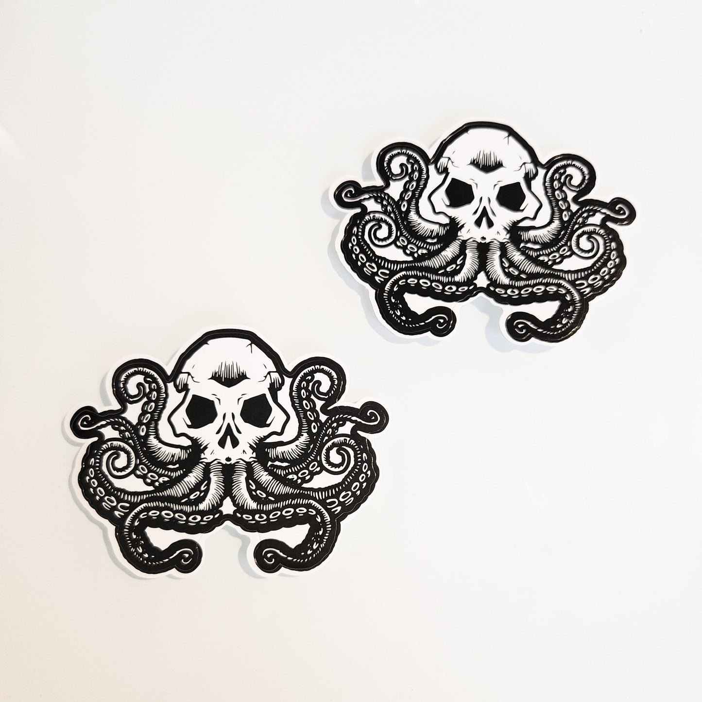Lovecraftian Monster | HP Lovecraft Inspired Monster Sticker | Skull Octopus |