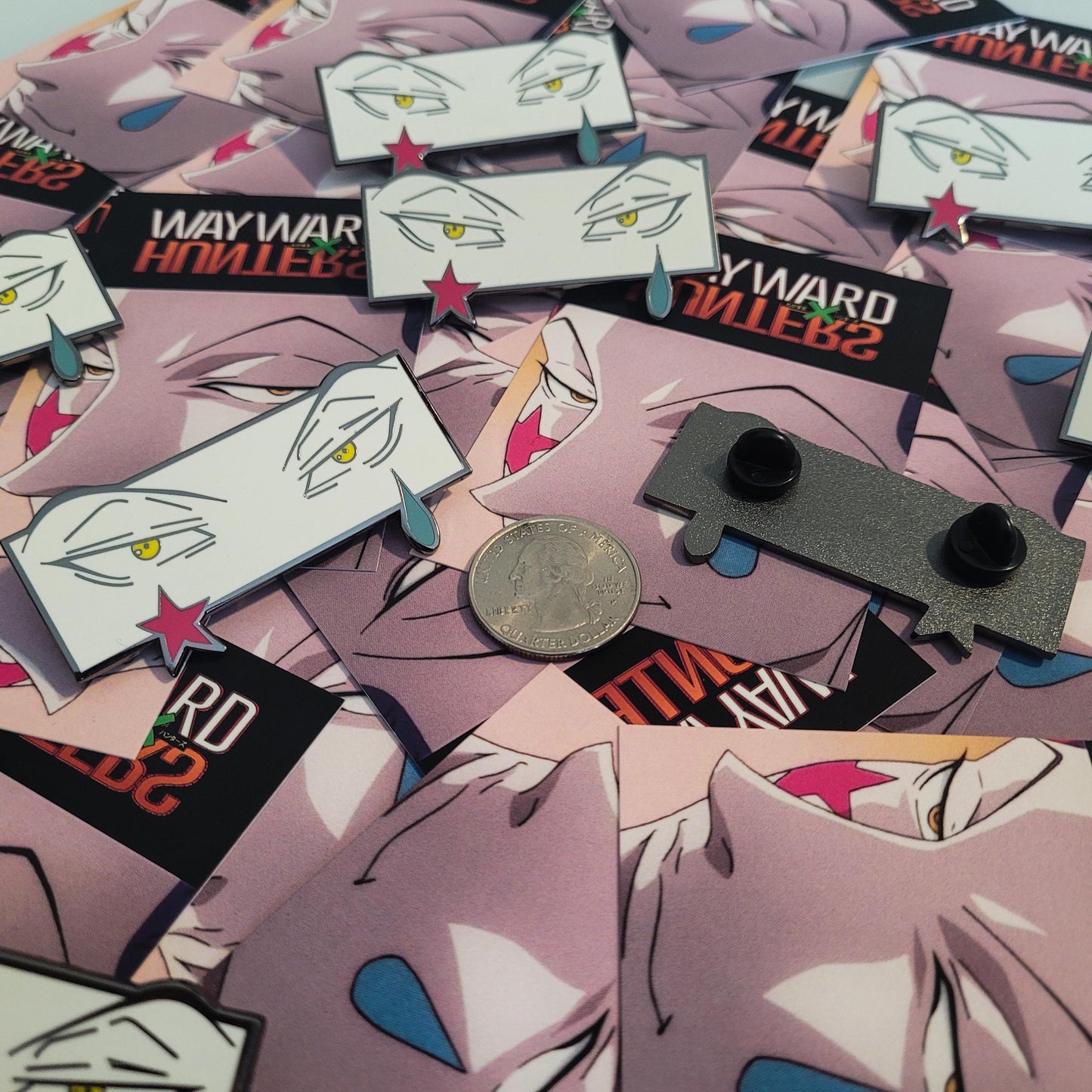 Anime Hunter Clown Eyes Pin - Anime Manga Enamel Pins - Anime Hard Enamel Pin