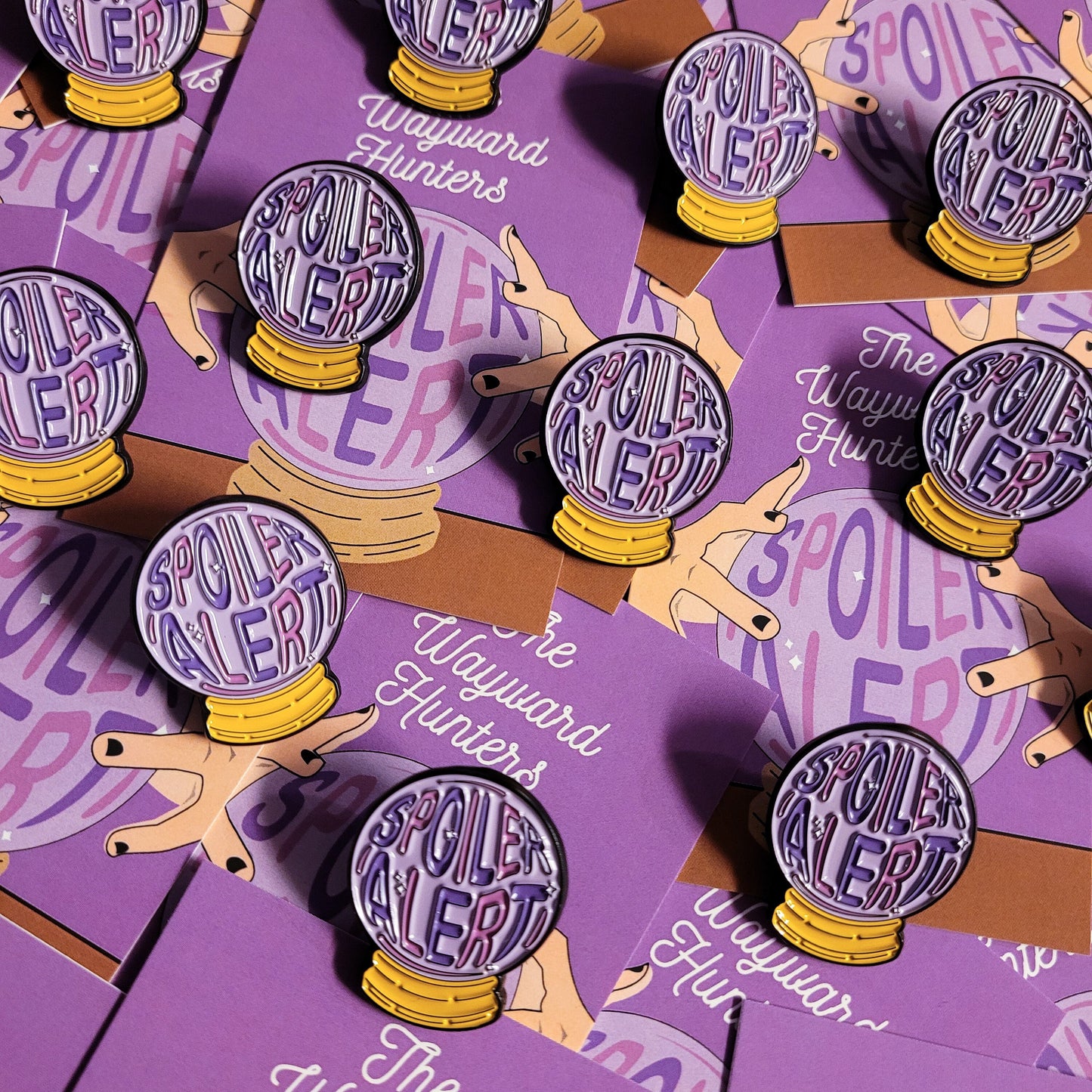 Spoiler Alert - Crystal Ball Spiritual Fortune Telling Pin - Witchy Enamel Pin
