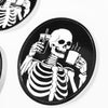 Coffee Addict Sticker - Skeleton Coffee & Iced Coffee Stickers - Coffee Themed Sticker