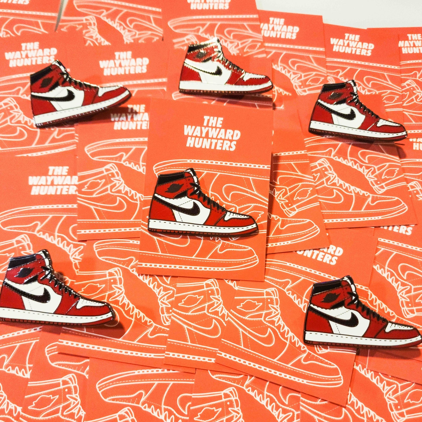 Classic 1 High Chicago Red Sneaker - High-Top Sneaker Hard Enamel Pin Inspired by Classic Basketball Shoe!