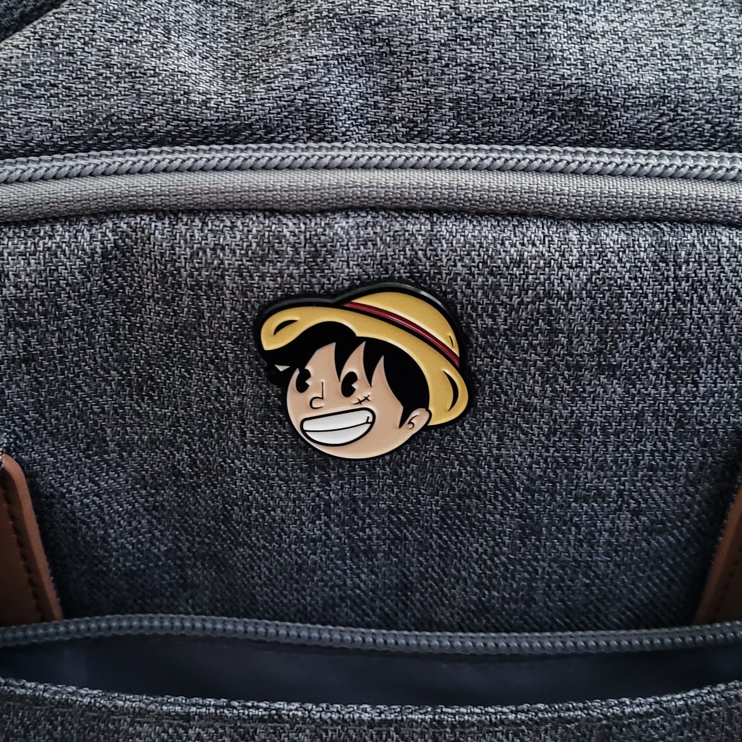 Steamboat Luffy Pin - One Piece X Steamboat Willie Inspired Anime Lapel Pin