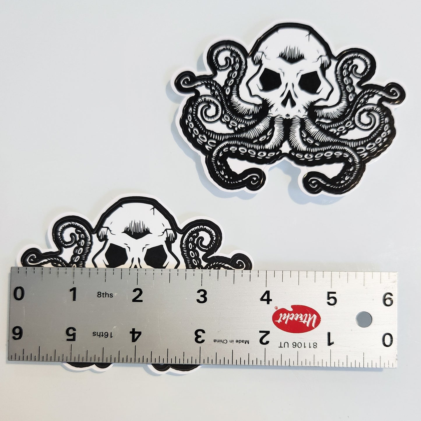 Lovecraftian Monster | HP Lovecraft Inspired Monster Sticker | Skull Octopus |