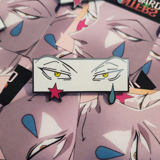 Anime Hunter Clown Eyes Pin - Anime Manga Enamel Pins - Anime Hard Enamel Pin