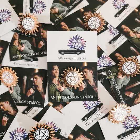 Supernatural Rose Gold Anti Possession Symbol - Supernatural Inspired Lapel Pin