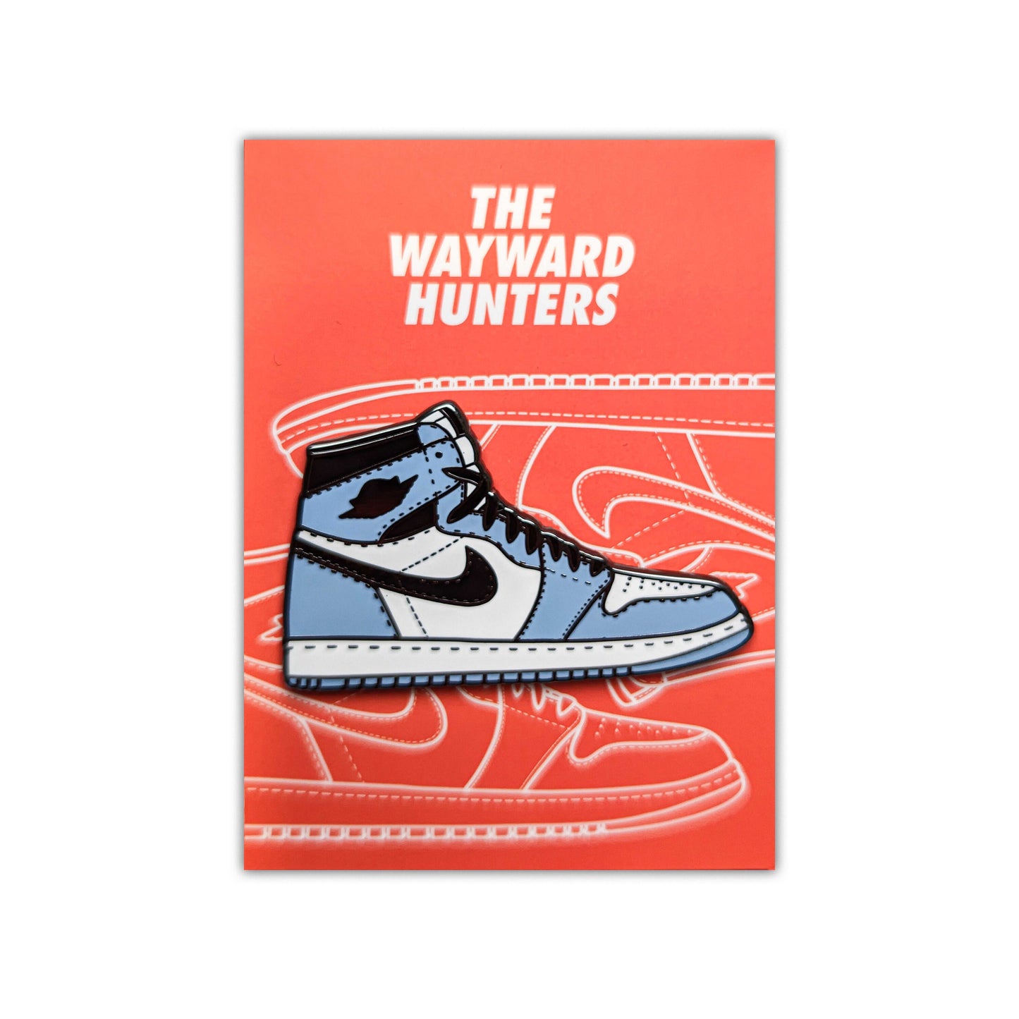 Classic 1 High North Carolina Blue Sneaker - High-Top Sneaker Hard Enamel Pin Inspired by Classic Basketball Shoe!