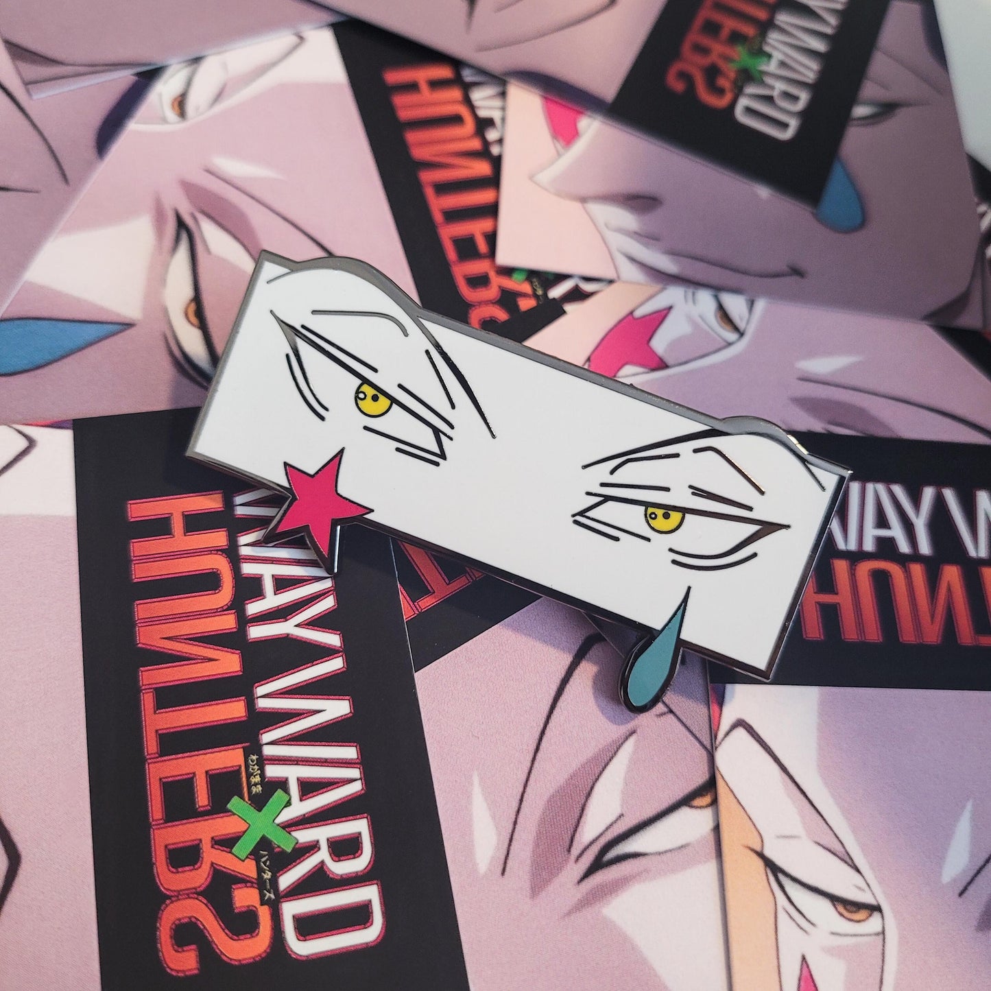 Anime Hunter Clown Eyes Pin - Anime Manga Enamel Pins - Anime Hard Enamel Pin