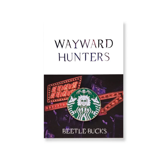 Beetlejuice Starbucks Logo Enamel Pin
