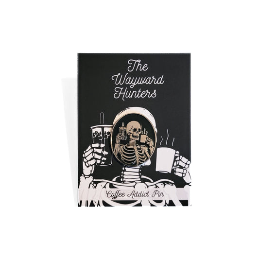 Coffee Addict Pin - Skeleton Coffee & Iced Coffee Enamel Pin