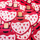 Love's Elixir COMBO: Pink Heart-shaped Enamel Pin and Patch of Enchantment - Love Hard Enamel Pin - Magical Potion Pin & Patch Combo