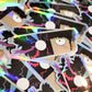 2 Psychic Boy Anime Inspired Holographic Stickers - Psycho Helmet Leader - Psycho Powers Boy Holo Sticker - 2 Stickers