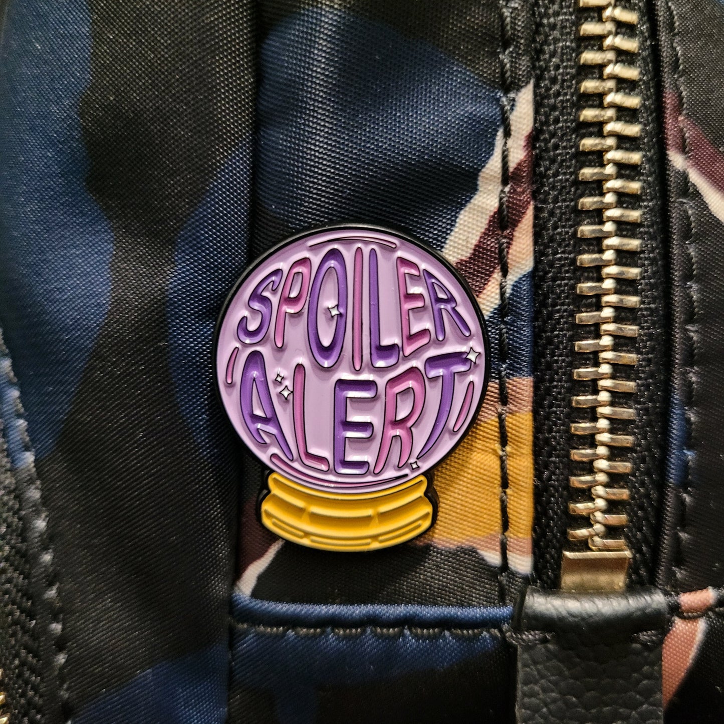 Spoiler Alert - Crystal Ball Spiritual Fortune Telling Pin - Witchy Enamel Pin