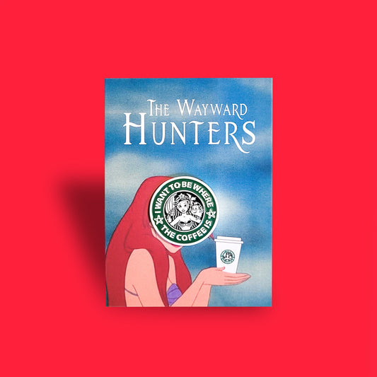 Mermaid I wanna be where the coffee is | Little Mermaid Starbucks inspired pin | Cute Coffee Pin