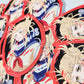 Cute Blood Villain Anime Girl Stickers - Anime Waifu - Crazy anime girl - Anime Manga Stickers
