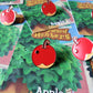 Animal Crossing Enamel Pins - Fruit Apple Pin -  New Horizons