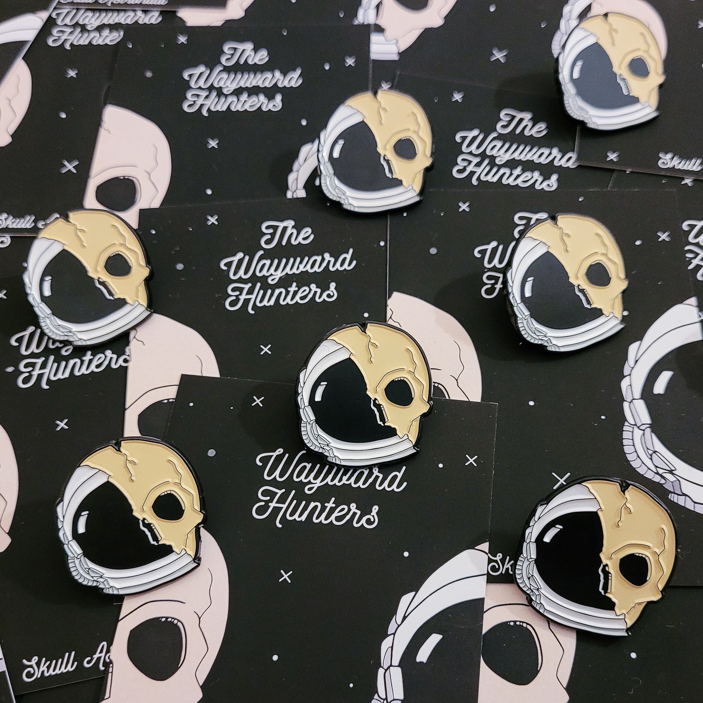 Skull Astronaut Pin - Space Themed Enamel Pin