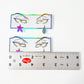 Anime Hunter Clown Eyes Holographic Sticker -  Anime Manga Stickers - Hunter Anime Holo Sticker - 2 Stickers