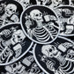Coffee Addict Patch - Skeleton Coffee & Iced Coffee Iron-On Patch