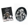 Coffee Addict Pin & Patch Combo -  Skeleton Coffee and Iced Coffee Enamel Pin and Iron-on Patch