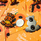 Halloween Pumpkin - R.I.P MY Guts lapel Pin- Quirky Pumpkin Guts Lapel Pin - Halloween Humor Hard Enamel Pin