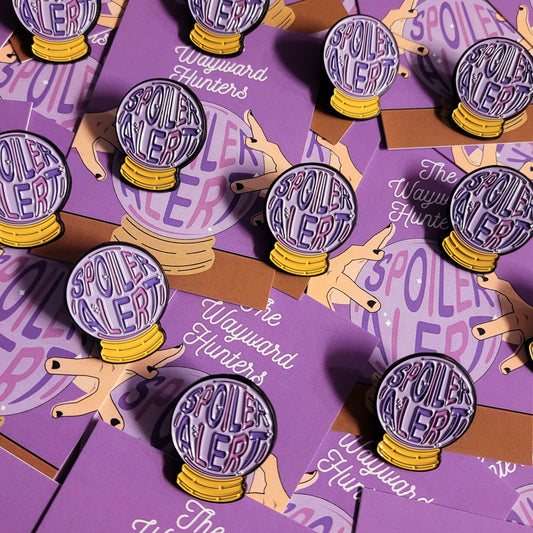 Spoiler Alert - Crystal Ball Spiritual Fortune Telling Pin - Witchy Enamel Pin