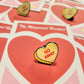 Valentine's Day Candy Go Away Heart - Anti Valentine's Day Enamel Pin