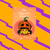 Halloween Pumpkin Guts lapel Pin- Quirky Pumpkin Guts Lapel Pin - Halloween Humor Hard Enamel Pin