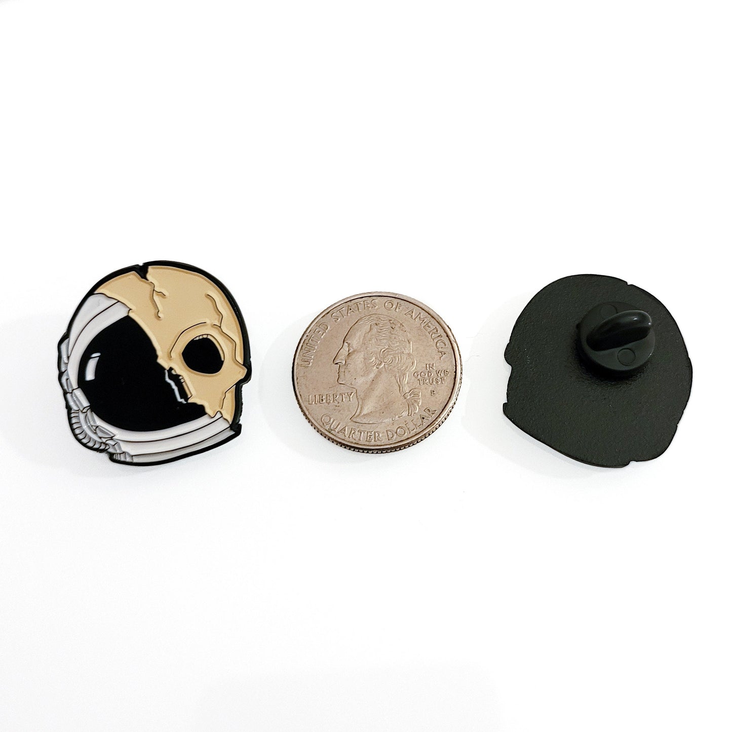 Skull Astronaut Pin - Space Themed Enamel Pin